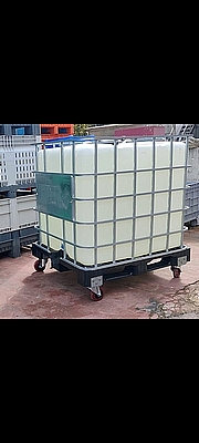 התקנת גלגלים לקוביית IBC