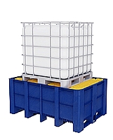 מאצרה לקובית IBC עם תומך מפלסטיק