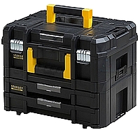 ארגז עם 2 מגירות שטוחות 21.5 ליטר STANLEY TSTAK PRO-STACK